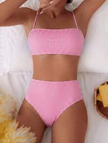 Swim Mod Women's Bikini Set (2pcs, Random Printed Design, Copyrighted Prints Already Purchased) Summer Beach - Multicolor - View 5