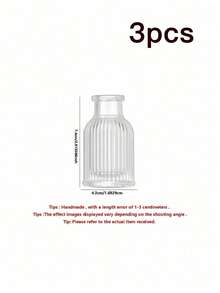 A Set Of 6/12 Glass Vases, Vintage Decorative Centerpiece, Vintage Bottle Tabletop Decoration, Used For Weddings, Receptions, Home Decor, Holiday Party Decoration - A color - View 15