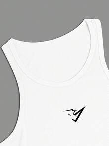 Gym Rark 3pcs Men Solid Color Round Neck Casual Sport Tank Tops Workout Basic Basketball Jersey Clothes Running Breathable, Gym - White - View 3