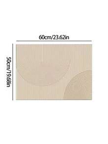 1PC Non Slip Quick Dry High Absorbent Hide Stains Diatomaceous Mud Material Modern Geometric Striped Off White Washer Dryer Top Cover Protector Mat Laundry Room Home Multi Scene Use - Multicolor - View 8