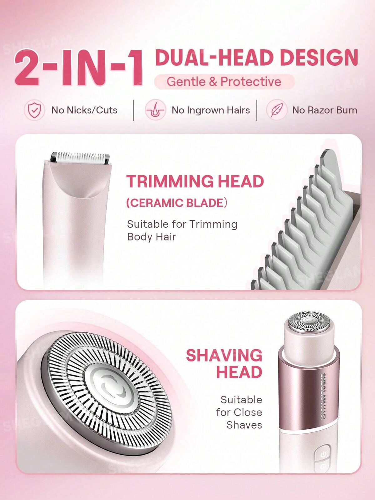 Smooth Moves Dual-Head Electric Bikini Trimmer