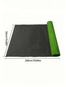 1PC Large Size Artificial Grass Realistic Texture Like Natural Gift Create Holiday Vibe Countryside Outdoor Lawn Mat For Patio Balcony Backyard - Premium green/green background - View 2