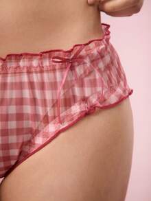 Bonmuse 3pcs Cute & Modest Floral Print Mid-Waist Simple Women's Panties - Multicolor - View 10