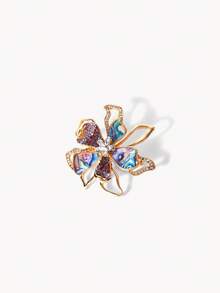 Opalesca 1pc Colorful High-End Bowknot Brooch Pin, Women Accessory For Dating Outfit - Multicolor - View 4