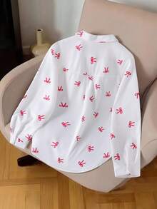 SHEIN Tween Girl Striped Lightweight Sun Protection Shirt, Spring & Summer,Holiday,Summer,Travel - Multicolor - View 2