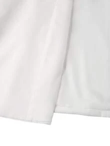 Manfinity Bizformal 男士白色商務西裝外套，金色鈕扣，成熟舒適，春夏款，正式 - 白色 - 查看 5
