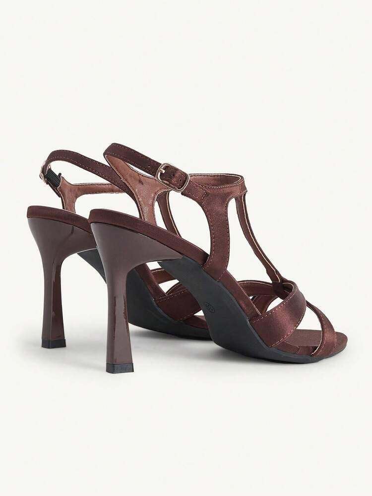 CUCCOO CHICEST Women's Adjustable Simple High-Heeled Sandals, Suitable For Daily Casual Wear, Spring Break, Easter, Prom