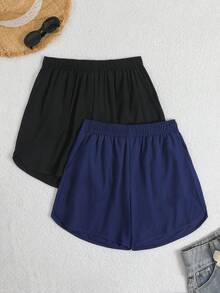 Swim SPRTY 2026SS 熱銷多色拼接折扣促銷度假海灘休閒海濱女款沙灘褲 - 彩色 - 查看 1