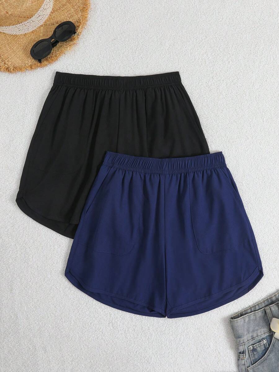 Swim SPRTY 2026SS 熱銷多色拼接折扣促銷度假海灘休閒海濱女款沙灘褲 - 彩色 - 查看 1