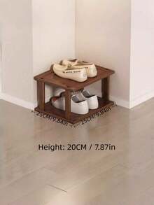 2/5/7/9 Layers Multi Tier Space Saving Easy Assembly Sturdy Natural Color Classic Shoe Rack For Dorm Hallway Kitchen Living Room Entryway Corner Square Storage Organizer Home Furniture - Multicolor - View 2