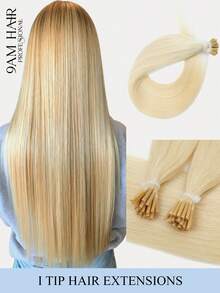 I-Tip Hair Extensions Real Human Hair 50Pcs, Cold Fusion Microlink Extensions For Women, Pre-Bonded Invisible Keratin Hairpiece For Instant Volume & Length On Thin Hair, Seamless Blend Salon Quality - Perfect Mother's Day & Spring Break Beauty Gift - Multicolor - View 1