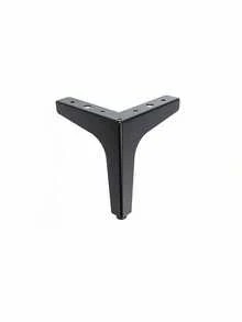 Kaki Sofa Pengganti DIY Bentuk Segitiga Modern Hitam Tugas Berat dari Logam untuk Furnitur, Kursi, Kabinet, dan Kursi Panjang, Dapat Diatur, dan Dilengkapi Tutup Sekrup. - Hitam - View 8
