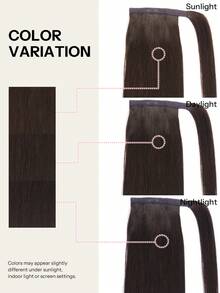 Pony Tails Real Hair Extension Straight Ponytail Extension Human Hair Invisible Wrap Around Ponytail Human Hair For Women Daily Work - S2 - View 11