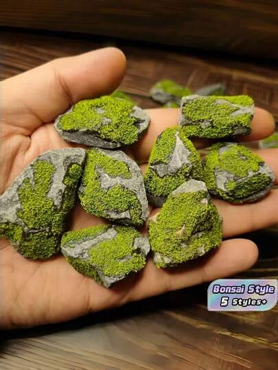 1/3/5/9/13PCS Natural Stone Aquarium Decor Aquatic Moss Plants Miniature Sculptures For Aquascaping Terrarium Forest Rock Landscape DIY Bonsai Zen Garden Decoration