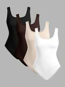SHEIN Baju Bodysuit & Jumpsuit untuk Remaja Putri Beli 1 Gratis 3 - MultiWarna - View 6