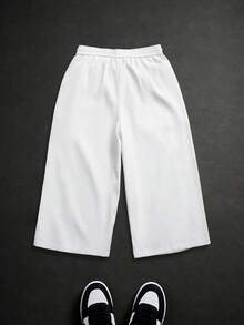 PAVTROS Men's Loose Fit Printed Zip-Up Casual Pants - White - View 2
