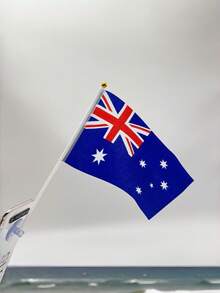 5/15piezas Banderas Australianas para Agitar a Mano y 5piezas Ventosas Transparentes de PVC con Agujeros Portátiles Reutilizables Fácil Instalación Coloridas Duraderas para Copa del Mundo Oficina Coche Hogar Decoración de Pared Eventos Deportivos Exteriores - Multicolor - Ver 5