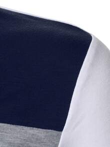 Calvornis Camisa Polo a Rayas para Hombre, Esencial para Salidas de Verano, Formal - Multicolor - Ver 4