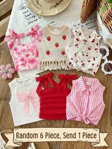 [Random 5Sets, Send 1 Set]!Surprise Box !!!!20% Chance Of Getting 1 Set!! Young Girl Round Neck - Multicolor - View 9