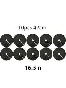 10PCS Round Non Woven Breathable Moisture Retention Cold Lawn Root Guard Block Green Barrier Mat For Garden Yard Tree Winter All Season Popular Control Fabric - Multicolor - View 12