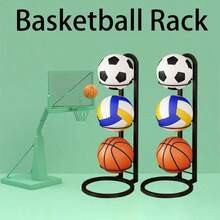 Equipo de deportes de equipo (rugby, baloncesto, fútbol, voleibol) - Estante de almacenamiento de rugby - Negro - Ver 2