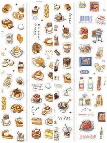 Twilight Die Cut Special Oil Washi Tape Mini Light Life Series Cute Daily Home Hand Drawn Decorative Tapes For Journaling Scrapbooking DIY Crafts - Multicolor - View 8