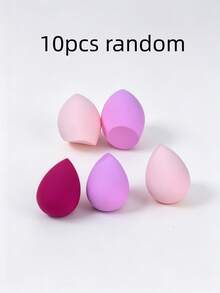 5/10/15/25/30/40/50 pièces Lot d'éponges de maquillage multicolores - Tampons de mélange de fond de teint sans latex à double usage pour liquide/crème/poudre, outils cosmétiques lisses et sans couture pour tous les types de peau, accessoires de vanité et de voyage abordables, décoration de chambre, cadeaux de Noël pour femmes, remplissages de bas de Noël, cadeaux - Multicolore - Voir 18