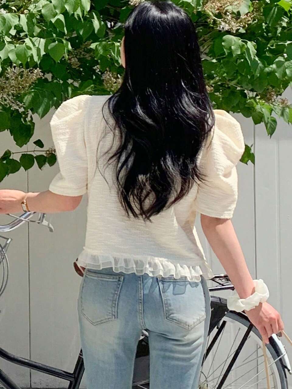 Contrast Lace Trim Short Sleeve Casual Vacation Summer Women's T-Shirt