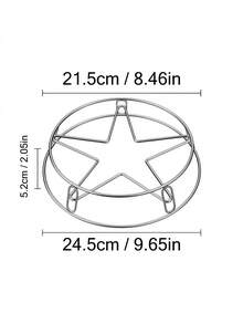 Cirelle 1 Piece Star Shaped Stainless Steel Steamer Rack, Multi-Purpose Round Steaming Trivet With 3 Stable Elevated Legs, Heat Resistant Pot Stand Cooling Rack For Pressure Cooker Stock Pot , Essential Kitchen Cooking Baking Accessory For Home Restaurant, Practical Housewarming Birthday Holiday Gift For Home Cooks Chefs Women Men Family - View 3