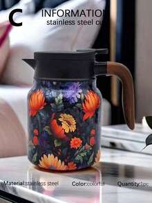1 chiếc 27 Oz/33 Oz, Ấm đun nước pha trà trang trí họa tiết đơn giản, Ấm đun nước cách nhiệt cho văn phòng trong nhà và tại nhà, Ấm đun nước pha trà trắng cũ dung tích lớn, Cách nhiệt hai lớp, Thiết kế có thể đảo ngược, Có thể giặt bằng máy, Thích hợp cho văn phòng tại nhà, Giải trí tại văn phòng, Cắm trại, v.v. - Nhiều màu - Xem 20