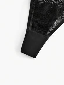Bisouelle Rhinestone Studded Sexy G-String, Rave - Black - View 3