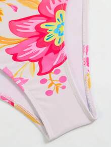 Swim Oasis New Arrival Spring/Summer Bohemian Style Printed One-Piece Swimsuit With Mesh For Women - Beige - View 8