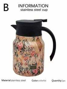 1 chiếc 27 Oz/33 Oz, Ấm đun nước pha trà trang trí họa tiết đơn giản, Ấm đun nước cách nhiệt cho văn phòng trong nhà và tại nhà, Ấm đun nước pha trà trắng cũ dung tích lớn, Cách nhiệt hai lớp, Thiết kế có thể đảo ngược, Có thể giặt bằng máy, Thích hợp cho văn phòng tại nhà, Giải trí tại văn phòng, Cắm trại, v.v. - Nhiều màu - Xem 23