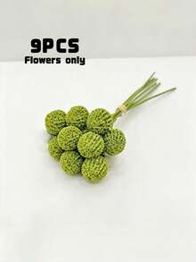 9 /1 pieza Ramo de Crisantemo Artificial Bola Dorada Amarillo Naranja Rosa Blanco Verde Opcional para Decoración de Mesa Mesa de Café Decoración de Flores Falsas para Boda Regalo del Día de la Madre Decoración Exterior Arreglo Floral del Hogar - Multicolor - Ver 8