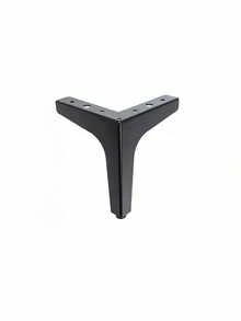Kaki Sofa Pengganti DIY Bentuk Segitiga Modern Hitam Tugas Berat dari Logam untuk Furnitur, Kursi, Kabinet, dan Kursi Panjang, Dapat Diatur, dan Dilengkapi Tutup Sekrup. - Hitam - View 9
