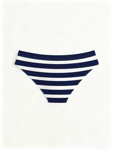Arcluno Bañador de playa con estampado a rayas para hombres - Azul Marino - Ver 2
