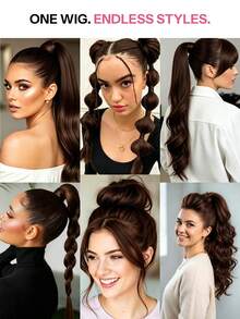 Pony Tails Real Hair Extension Straight Ponytail Extension Human Hair Invisible Wrap Around Ponytail Human Hair For Women Daily Work - S2 - View 8