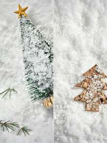 1 Bag1000g 500g 100g 50g 10g Realistic White Dry Granular Microfiber Fake Snow Filling Simulation Dry Snow For Photography Props Wedding Celebration Birthday Party Christmas Party Decoration Home Decor And Holiday Supplies - multicolor - View 4