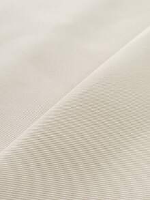 Manfinity Homme Men's Solid Color Straight Leg Pants, Plain Work Long Tapered Slacks Pants, For Husband, Boyfriend Gifts, For Fall - Beige - View 4