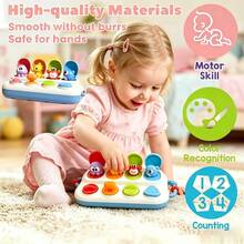 MINKOJA Hide And Seek Button Box Toy With Duck,Ocean And Object Sensor Switches - Durable ABS Resin Early Learning Toy For Kids, Enhances Fine Motor Skills And Hand-Eye Coordination, Toddler Toy - Multicolor - View 3