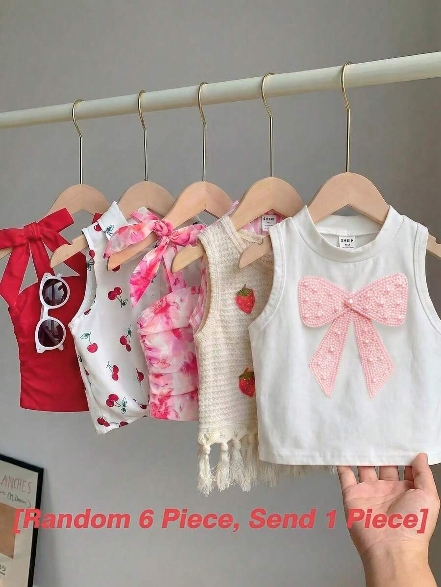 [Random 5Sets, Send 1 Set]!Surprise Box !!!!20% Chance Of Getting 1 Set!! Young Girl Round Neck - Multicolor - View 1