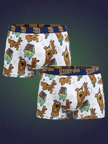 Notgurli SCOOBY-DOO X SHEIN Men's Printed Boxer Briefs Fashion (2-Pack) - Multicolor - View 1