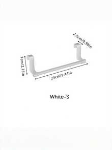Madebyblanc 1個免鑽孔易安裝省空間防鏽耐用不鏽鋼廚房毛巾架 櫥櫃門掛式毛巾架 廚房收納整理架 - 彩色 - 查看 3
