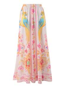Swim Oasis New Arrival Spring/Summer Bohemian Style Printed One-Piece Swimsuit With Mesh For Women - Beige - View 6