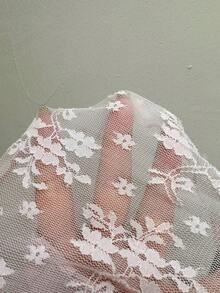 Sunnyshic Áo thun nữ dáng ôm vừa vặn, kiểu dáng thường ngày, phối bèo nhún, viền ren co giãn, thích hợp mặc đi biển. - Hồng - Xem 3