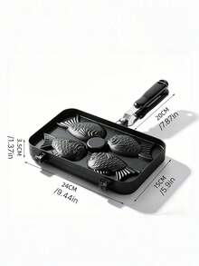 SHEIN 1 Peça Forma de Assar Taiyaki (Bolo em Formato de Peixe), Molde de Assar Waffle, Bandeja de Assar Bolo DIY - Multicolorido - Visão 9