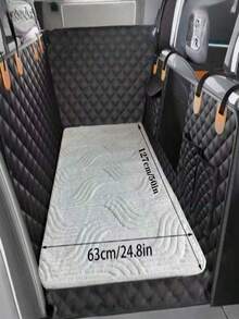 1 Pieza de Colchoneta Gruesa Antideslizante para Mascotas en Auto para Otoño e Invierno, Cojín de Asiento Antideslizante Resistente para Mascotas, con Diseño de Extensión Trasera, Resistente a Mordeduras y Desgaste, Adecuado para SUV, Autos, Camionetas y Otros Modelos, Fácil de Limpiar, Puede Proteger los Asientos del Auto, Compatible con Todas las Razas de Perros, Perros Pequeños, Medianos y Grandes, Colchoneta de Viaje de Poliéster - Multicolor - Ver 5