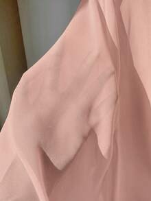 Solavibe Top corto transparente con cordones, talla grande, delgado - Rosa Pálido - Ver 7