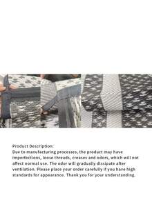 Reversible Outdoor Rug, Portable Plastic Woven Camping Mat, Suitable For RVs, Waterproof Outdoor Area Rug For Yard, Patio, Porch, Balcony (White Gray) - Aircraft Frame - View 10
