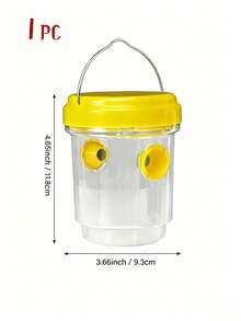 1/2/3pcs Round PP Wasp Trap, Outdoor Hanging Bee Trap Box, Reusable Insect Trap, Plastic Materials, Bees And Wasps To Deter Killers - A - View 20